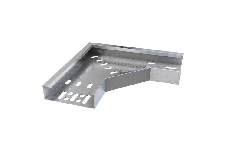 Image for Trench MDT075FB 75mm Cable Tray Flat Bend 90 degree Medium Duty