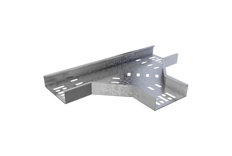 Image for Trench MDT075FT 75mm Cable Tray Flat Tee Medium Duty Metal
