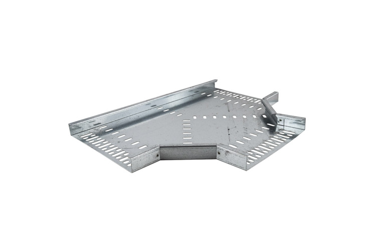 Image for Trench MDT450FT 450mm Cable Tray Flat Tee Medium Duty Metal