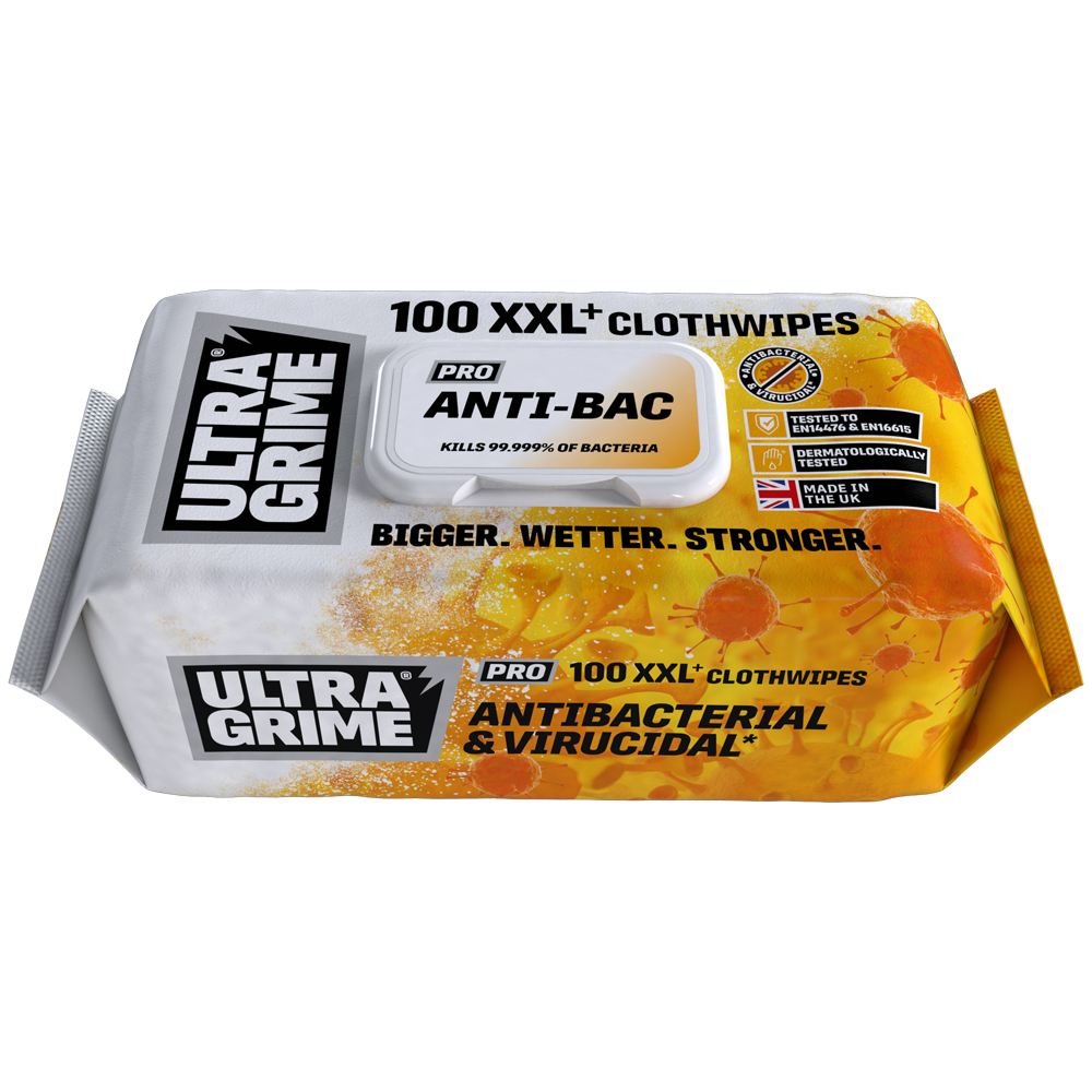 Image for UltraGrime Pro Anti-Bac Cloth Wipes XXL x100