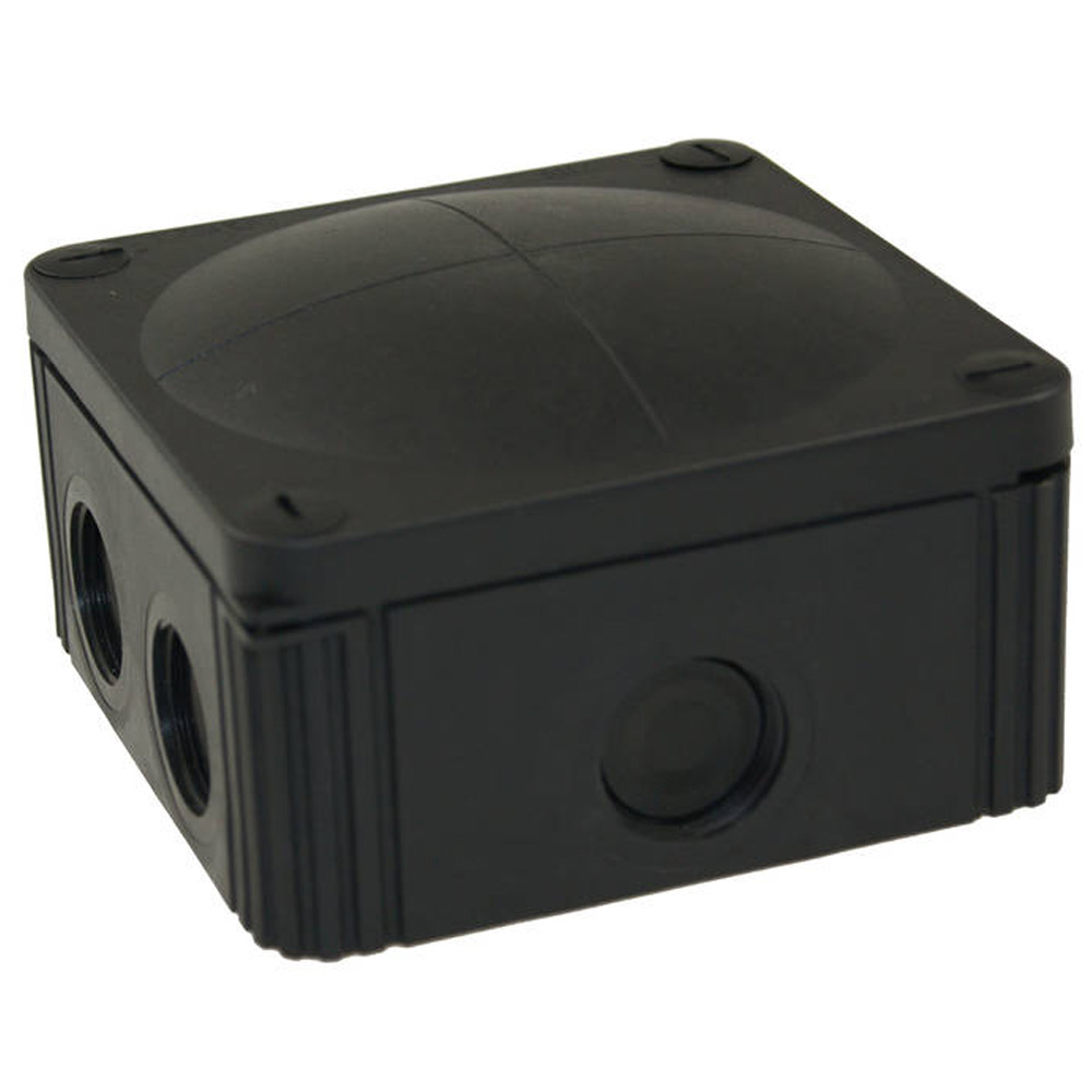 Image for Wiska 607 110x110mm Weatherproof Junction Box Black
