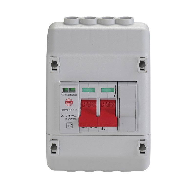 Image for Wylex REC2SPD Stand Alone Insulated Isolator Switch Type 2 SPD