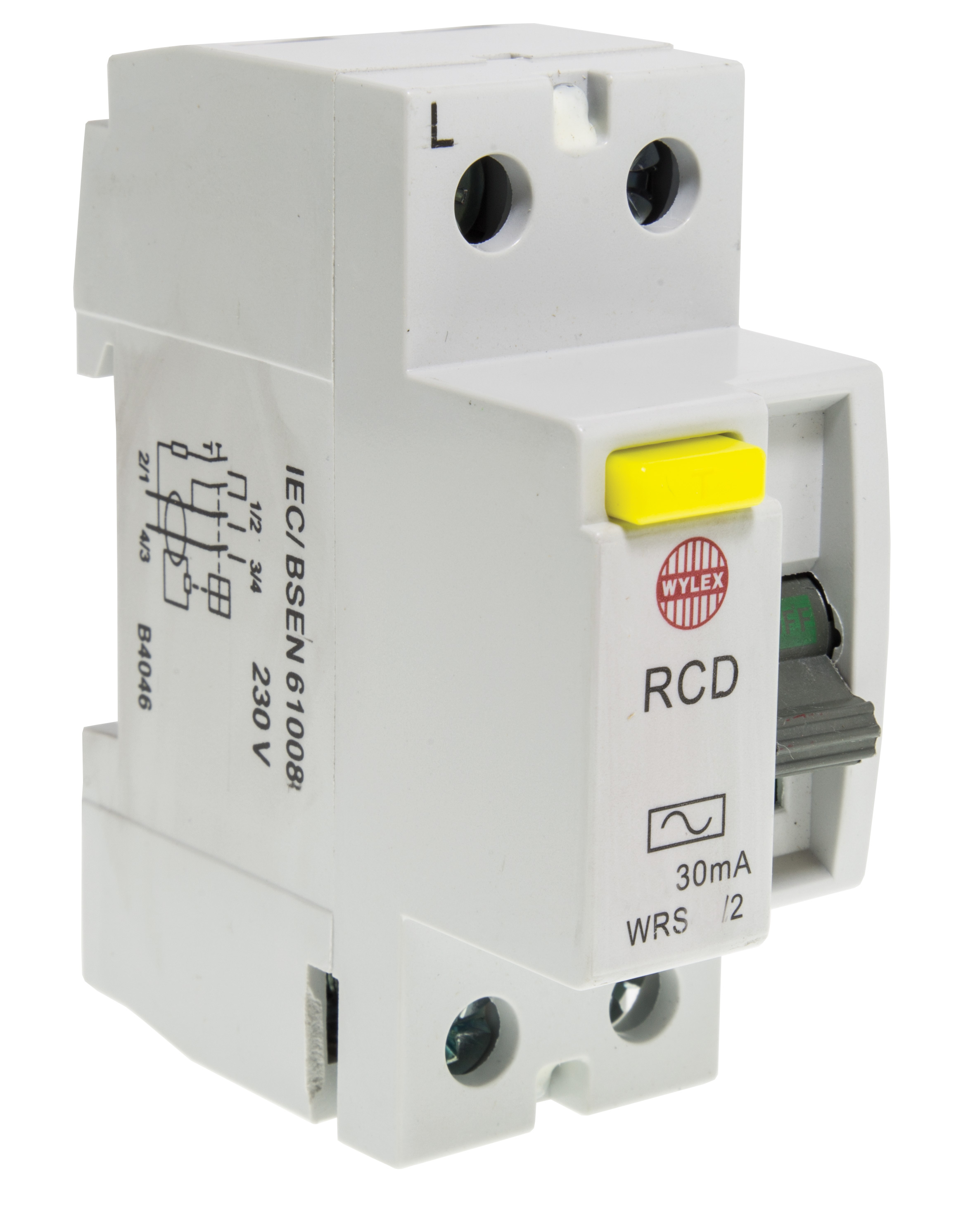 Image for Wylex WRDS63/2 Type A RCD 63A 30mA 2 Pole 2 Module