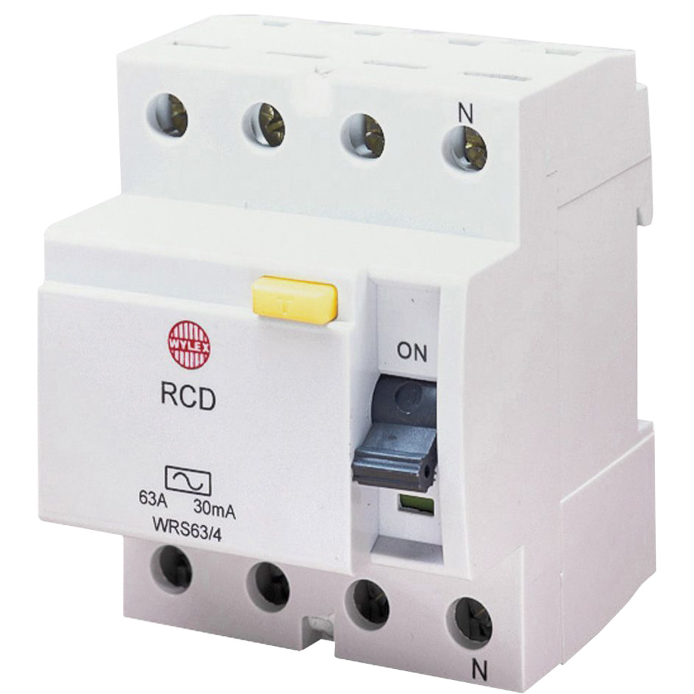 Image for Wylex WRMT100/4 Type A RCD 100A 100mA Four Pole Time Delay