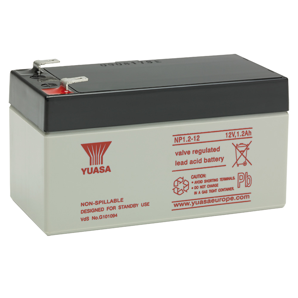 Image for Yuasa Battery 1.2Ah 12V Rechargeable