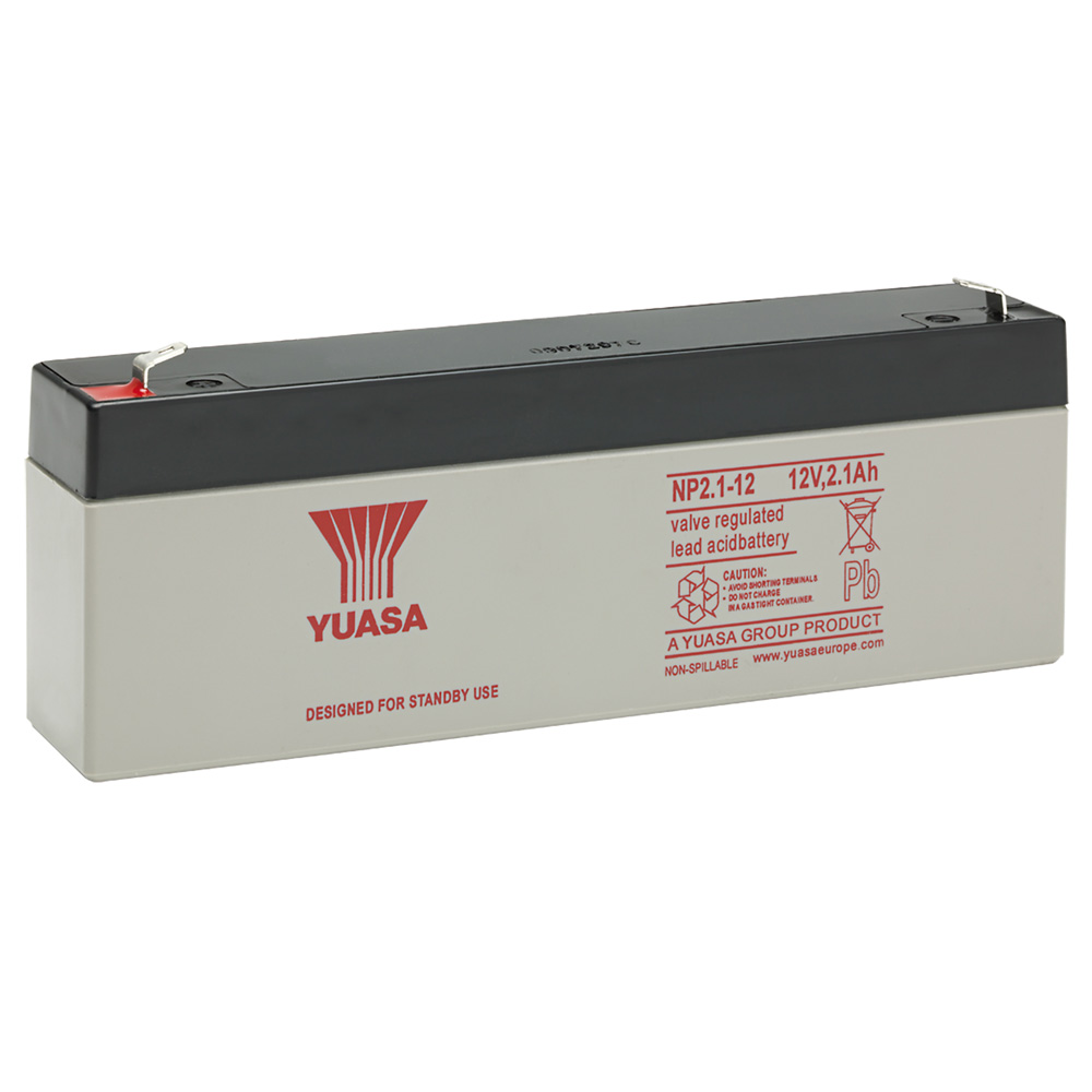 Image for Yuasa Battery 2.1Ah 12V Rechargeable