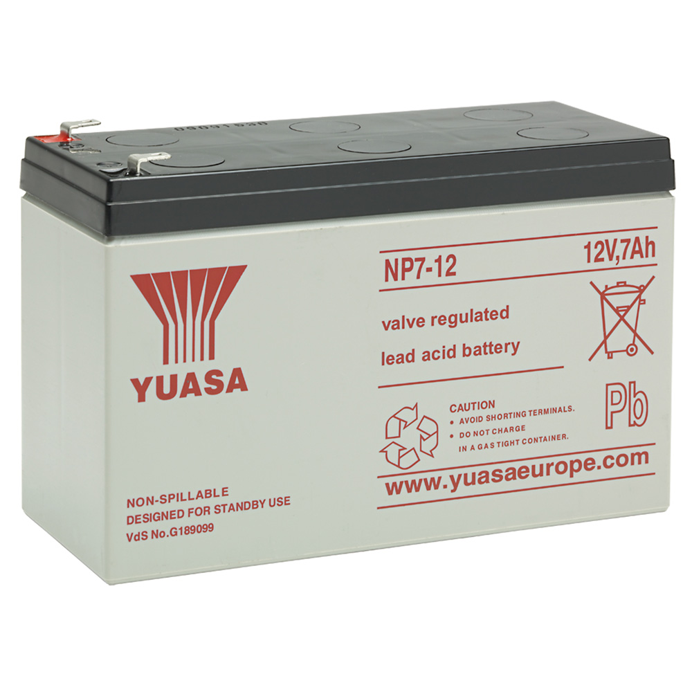 Image for Yuasa Battery 7Ah 12V Rechargeable