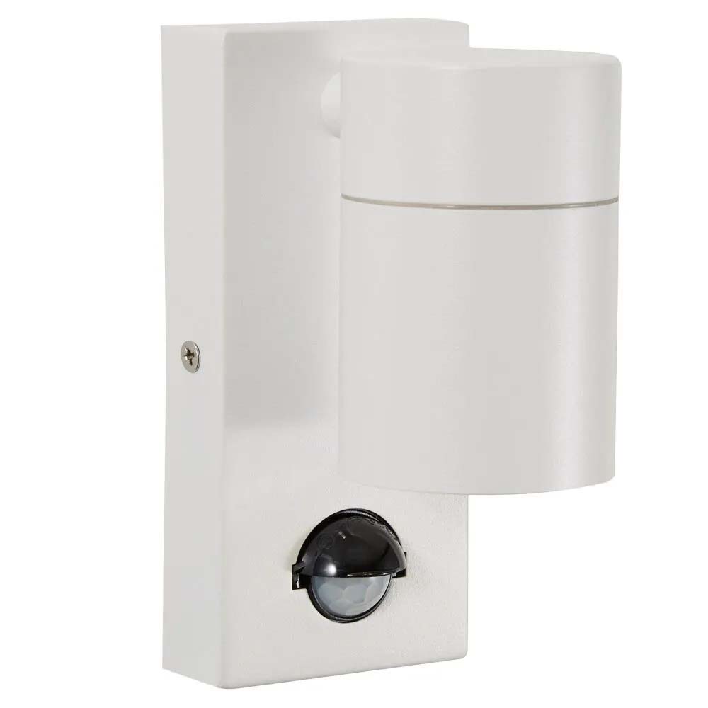 Image for Forum Zink Leto GU10 Outdoor Spotlight PIR White